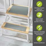 BOMI Lernturm Swubi in wei und grau Learning Tower Stehhilfe fr Kinder