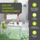 BOMI Kindersitzgruppe Amy in wei Sitzgruppe Kindertisch und 2 x Stuhl