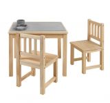 BOMI Kindersitzgruppe Amy in Kiefer naturbelassen Sitzgruppe Kindertisch und 2 x Stuhl