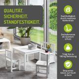 BOMI Kindersitzgruppe Anna in wei Sitzgruppe Kindertisch, Truhenbank und 2 x Stuhl