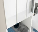 Badezimmer Hngeschrank Blanche in wei Hochglanz Badschrank hngend 36 x 79 cm