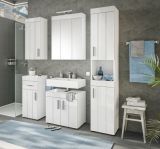 Badezimmer Hngeschrank Blanche in wei Hochglanz Badschrank hngend 36 x 79 cm
