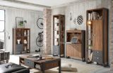 Highboard Auburn in Eiche Stirling und Matera grau Anrichte 90 x 140 cm