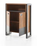 Kommode Auburn in Eiche Stirling und Matera grau Sideboard 75 x 100 cm