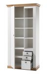 Stauraumschrank Hemsby in wei Pinie und Eiche Wotan Landhaus Mehrzweckschrank 102 x 204 cm