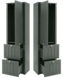 Garderobenschrank Forres in grn Landhausstil Garderobe 60 x 204 cm