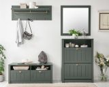 Schuhschrank Forres in grn Landhausstil Flur Schuhkipper 80 x 112 cm