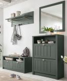 Garderobenpaneel Forres in grn Landhausstil Wandgarderobe 109 x 40 cm