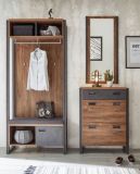 Garderobenspiegel Auburn in Eiche Stirling und Matera grau Flur Diele Spiegel 54 x 108 cm