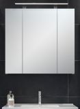 Badezimmer Spiegelschrank Devon in wei Badschrank 3-trig 80 x 75 cm