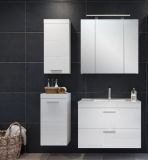 Badezimmer Hngeschrank Devon in wei Hochglanz Badschrank hngend 35 x 75 cm