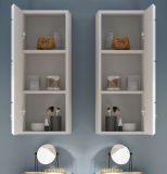 Badezimmer Hngeschrank Leon in wei Hochglanz Badschrank hngend 30 x 77 cm
