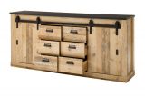 Sideboard Stove in Used Wood hell und anthrazit Kommode 201 x 91 cm