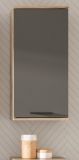 Badezimmer Hngeschrank Tomaso in Nox Eiche und Basalt grau Badschrank 37 x 77 cm, Soft-Close