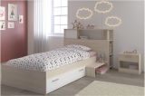 Parisot Kinder- und Jugendzimmer Set 3-teilig Charly Bett 90 x 200 cm, Regal und Nachttisch