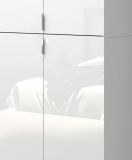 Stauraumschrank SystemX in wei Hochglanz Mehrzweckschrank 30 x 193 cm Hochschrank