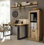 Broregal Stove in Used Wood hell und anthrazit Bro Wandregal 160 cm