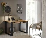 Brombel Set Stove in Used Wood hell und anthrazit mit Aktenschrank