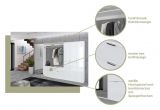Garderobenschrank mit Spiegel SystemX in wei Mehrzweckschrank mit Spiegeltren 91 x 193 cm