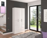 Schuhschrank SystemX in wei Hochglanz Garderobe 91 x 193 cm