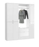 Garderobe SystemX in wei Hochglanz Garderobenschrank 152 x 193 cm