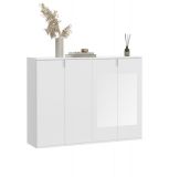 Kommode SystemX in wei Hochglanz Sideboard Mehrzweckschrank 122 x 99 cm