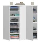 Kommode SystemX in wei Hochglanz Sideboard Mehrzweckschrank 91 x 99 cm