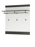 Garderobe Set 5-teilig Stove in wei Pinie und anthrazit Landhaus Garderobenkombination 206 x 200 cm