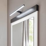 Badmbel Set Stove in wei Pinie und anthrazit Landhaus Doppelwaschtisch MIT Waschbecken und LED Spiegellampe