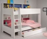 Parisot Etagenbett TamTam11 in wei mit blau oder pink Kinder und Jugendzimmer Hochbett 208 x 164 cm