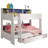 Parisot Etagenbett TamTam11 in wei mit blau oder pink Kinder und Jugendzimmer Hochbett 208 x 164 cm