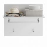 Garderobenpaneel Leon in wei Wandgarderobe 60 x 49 cm