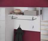 Garderobe Set 5-teilig Leon in wei Hochglanz Garderobenkombination 170 x 190 cm