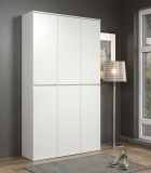 Garderobenschrank Nevada in wei� Garderobe und Schuhschrank 111 x 191 cm