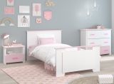 Parisot Kinder- und Jugendzimmer Set 3-teilig Biotiful3 in wei und rosa Mdchenzimmer