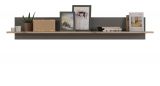 Wandboard Freno in Nox Eiche und Basalt grau matt Wandregal B�cherregal 140 cm