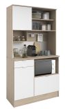 Parisot Kchenbuffet Socool11 in wei und Jackson Eiche Buffetschrank 100 x 184 cm