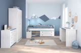 Parisot Kinder- und Jugendzimmer Smoozy36 in wei Kiefer mit blau oder pink Komplett-Set 5-teilig