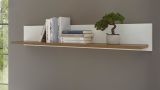 Wandboard Seyne in wei Pinie und Eiche hell Landhaus Wandregal 130 cm