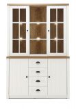 Buffetschrank Seyne in wei Pinie und Eiche hell Landhaus Buffet 130 x 198 cm