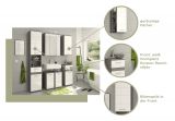 Badezimmer Hngeschrank Bailey in wei Hochglanz und Rauchsilber grau Badschrank 35 x 77 cm