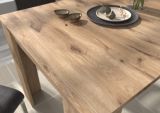 Esstisch Selen in Nox Eiche Kchentisch ausziehbar mit Einlegeplatte 160 - 200 x 90 cm