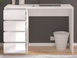 Schreibtisch Adele in wei Hochglanz Laptoptisch fr Homeoffice und Bro 110 x 75 cm