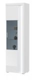 Vitrine Sunroof in wei Hochglanz Vitrinenschrank inklusive Beleuchtung 60 x 202 cm, Soft-Close