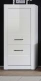 Highboard Carrara in wei Hochglanz Wohn- und Esszimmer Anrichte 65 x 142 cm
