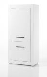 Highboard Carrara in wei Hochglanz Wohn- und Esszimmer Anrichte 65 x 142 cm