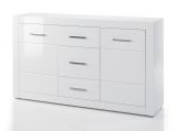 Sideboard Carrara in wei Hochglanz Wohn- und Esszimmer Kommode 164 x 97 cm