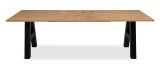 Esstisch Grandia in Artisan Eiche und schwarz, ausziehbar 157 - 195 - 234 x 90 cm