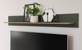 Wandboard Norwich in grn und Wotan Eiche Landhaus Wandregal 150 cm