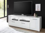 TV-Lowboard Crucero in wei Hochglanz TV Unterteil 140 x 48 cm